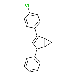 ChemSpider 2D Image | 2-(4-Chlorophenyl)-4-phenylbicyclo[3.1.0]hex-2-ene | C18H15Cl