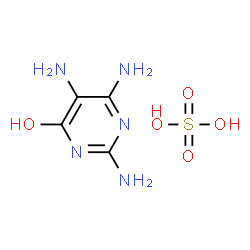 ChemSpider 2D Image | 2,5,6-Triamino-4-pyrimidinol sulfate | C4H9N5O5S