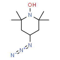 ChemSpider 2D Image | 4-Azido-2,2,6,6-tetramethyl-1-piperidinol | C9H18N4O