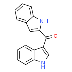 ChemSpider 2D Image | 1H-Indol-2-yl-1H-indol-3-ylmethanone | C17H12N2O