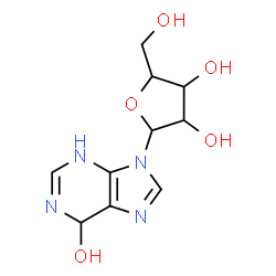 ChemSpider 2D Image | 9-Pentofuranosyl-6,9-dihydro-3H-purin-6-ol | C10H14N4O5