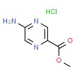 ChemSpider 2D Image | Methyl 5-aminopyrazine-2-carboxylate hydrochloride | C6H8ClN3O2