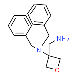 ChemSpider 2D Image | 3-(Aminomethyl)-N,N-dibenzyl-3-oxetanamine | C18H22N2O