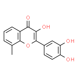ChemSpider 2D Image | 2-(3,4-Dihydroxyphenyl)-3-hydroxy-8-methyl-4H-chromen-4-one | C16H12O5