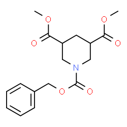 ChemSpider 2D Image | 1-Benzyl 3,5-dimethyl 1,3,5-piperidinetricarboxylate | C17H21NO6