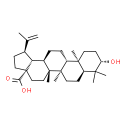 ChemSpider 2D Image | (3beta,5beta)-3-Hydroxylup-20(29)-en-28-oic acid | C30H48O3