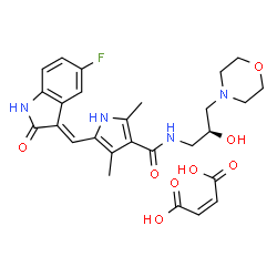 ChemSpider 2D Image | SU14813 Maleate | C27H31FN4O8
