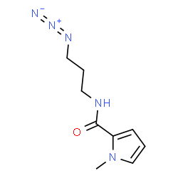 ChemSpider 2D Image | N-(3-Azidopropyl)-1-methyl-1H-pyrrole-2-carboxamide | C9H13N5O