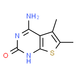 ChemSpider 2D Image | 4-Amino-5,6-dimethylthieno[2,3-d]pyrimidin-2(1H)-one | C8H9N3OS