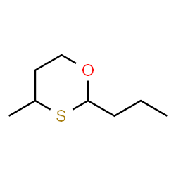 ChemSpider 2D Image | 4-Methyl-2-propyl-1,3-oxathiane | C8H16OS