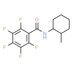 ChemSpider 2D Image | 2,3,4,5,6-Pentafluoro-N-(2-methylcyclohexyl)benzamide | C14H14F5NO