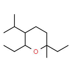 ChemSpider 2D Image | 2,6-Diethyl-5-isopropyl-2-methyltetrahydro-2H-pyran | C13H26O