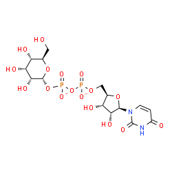 ChemSpider 2D Image | Uridine 5'-diphospo-alpha-D-allopyranoside | C15H22N2O17P2