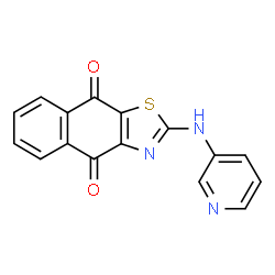 ChemSpider 2D Image | 2-(Pyridin-3-ylamino)naphtho[2,3-d]thiazole-4,9-dione | C16H9N3O2S