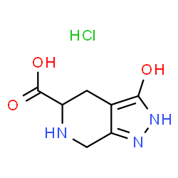 ChemSpider 2D Image | 3-hydroxy-2H,4H,5H,6H,7H-pyrazolo[3,4-c]pyridine-5-carboxylic acid hydrochloride | C7H10ClN3O3