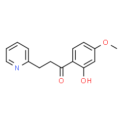 ChemSpider 2D Image | 1-(2-Hydroxy-4-methoxyphenyl)-3-(2-pyridinyl)-1-propanone | C15H15NO3