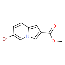 ChemSpider 2D Image | Methyl 6-bromo-2-indolizinecarboxylate | C10H8BrNO2
