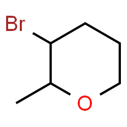ChemSpider 2D Image | 3-bromo-2-methyloxane | C6H11BrO