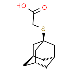 ChemSpider 2D Image | (1-Adamantylthio)acetic acid | C12H18O2S