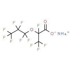 ChemSpider 2D Image | Ammonium 2,3,3,3-tetrafluoro-2-(perfluoropropoxy)propanoate | C6H4F11NO3