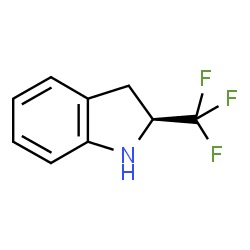 ChemSpider 2D Image | (2S)-2-(Trifluoromethyl)indoline | C9H8F3N