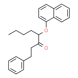 ChemSpider 2D Image | 4-(1-Naphthyloxy)-1-phenyl-3-octanone | C24H26O2
