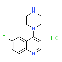ChemSpider 2D Image | 6-Chloro-4-(piperazin-1-yl)quinoline Hydrochloride | C13H15Cl2N3