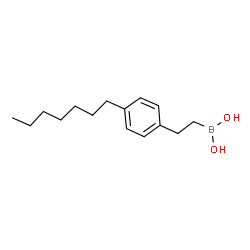 ChemSpider 2D Image | [2-(4-Heptylphenyl)ethyl]boronic acid | C15H25BO2