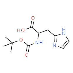 ChemSpider 2D Image | 3-(1H-Imidazol-2-yl)-N-{[(2-methyl-2-propanyl)oxy]carbonyl}alanine | C11H17N3O4