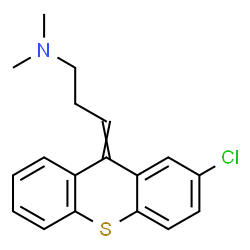 ChemSpider 2D Image | cis-chlorprothixene | C18H18ClNS