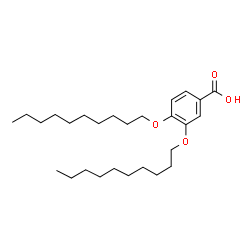 ChemSpider 2D Image | 3,4-Bis(decyloxy)benzoic acid | C27H46O4