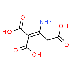 ChemSpider 2D Image | 2-Amino-1-propene-1,1,3-tricarboxylic acid | C6H7NO6