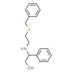 ChemSpider 2D Image | 2-{[2-(Benzylsulfanyl)ethyl]amino}-2-phenylethanol | C17H21NOS