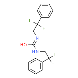 ChemSpider 2D Image | 1,3-Bis(2,2-difluoro-2-phenylethyl)urea | C17H16F4N2O
