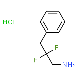 ChemSpider 2D Image | 2,2-difluoro-3-phenylpropan-1-amine hydrochloride | C9H12ClF2N