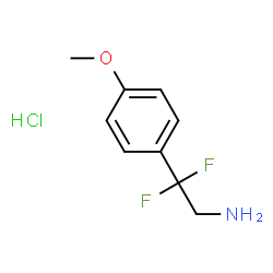 ChemSpider 2D Image | 2-(4-chlorophenyl)-2,2-difluoroethanamine hydrochloride | C9H12ClF2NO