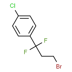 ChemSpider 2D Image | 1-(3-Bromo-1,1-difluoropropyl)-4-chlorobenzene | C9H8BrClF2