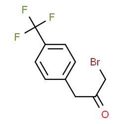 ChemSpider 2D Image | 1-Bromo-3-[4-(trifluoromethyl)phenyl]acetone | C10H8BrF3O