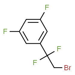 ChemSpider 2D Image | 1-(2-Bromo-1,1-difluoroethyl)-3,5-difluorobenzene | C8H5BrF4