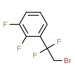 ChemSpider 2D Image | 1-(2-Bromo-1,1-difluoroethyl)-2,3-difluorobenzene | C8H5BrF4
