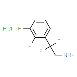 ChemSpider 2D Image | 2,2-difluoro-2-(2,3-difluorophenyl)ethanamine hydrochloride | C8H8ClF4N