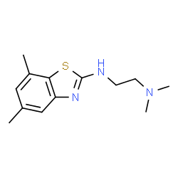 ChemSpider 2D Image | N'-(5,7-Dimethyl-1,3-benzothiazol-2-yl)-N,N-dimethyl-1,2-ethanediamine | C13H19N3S