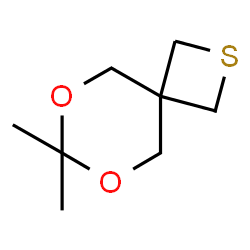 ChemSpider 2D Image | 7,7-Dimethyl-6,8-dioxa-2-thiaspiro[3.5]nonane | C8H14O2S