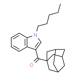 ChemSpider 2D Image | 1-pentyl-3-(1-adamantoyl)indole | C24H31NO