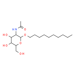 ChemSpider 2D Image | Decyl 2-acetamido-2-deoxyhexopyranoside | C18H35NO6