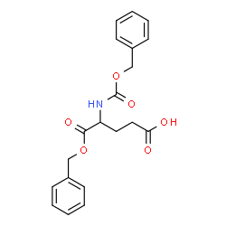 ChemSpider 2D Image | 5-(Benzyloxy)-4-{[(benzyloxy)carbonyl]amino}-5-oxopentanoic acid | C20H21NO6