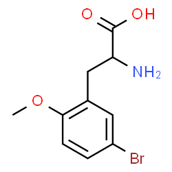 ChemSpider 2D Image | 3-Bromo-6-methoxyphenylalanine | C10H12BrNO3