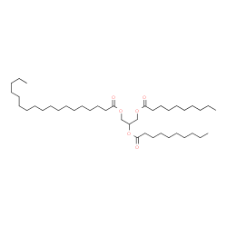 ChemSpider 2D Image | 2,3-Bis(decanoyloxy)propyl stearate | C41H78O6