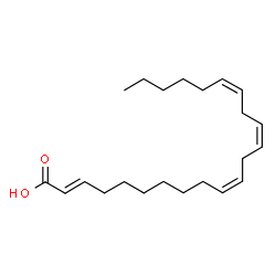 ChemSpider 2D Image | (2E,10Z,13Z,16Z)-2,10,13,16-Docosatetraenoic acid | C22H36O2