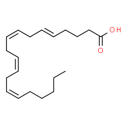 ChemSpider 2D Image | (5E,8Z,11Z,14Z)-5,8,11,14-Icosatetraenoic acid | C20H32O2